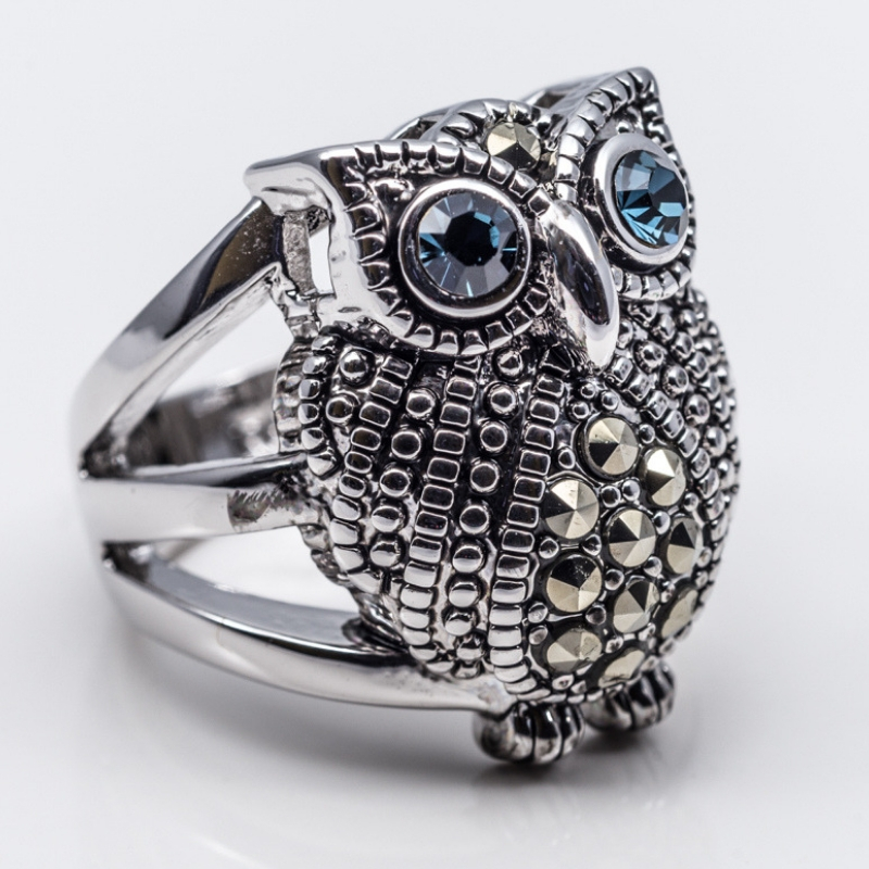 Antique Owl Ring